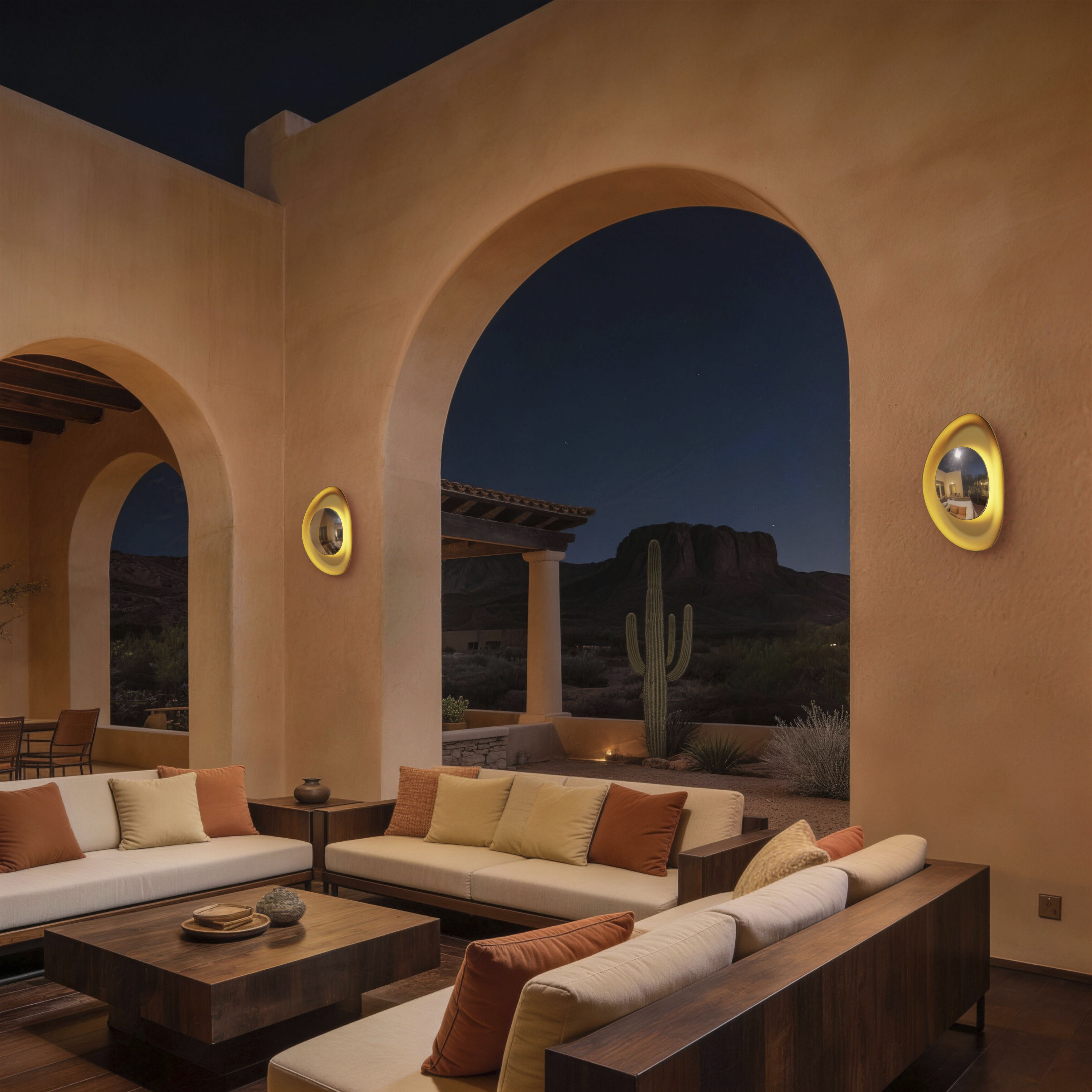 Blend LED 21 inch Painted Brass Outdoor Wall Sconce